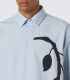 JW Anderson Appliqué cotton poplin shirt