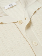 Mr P. - Open-Knit Cotton and Lyocell-Blend Shirt - Neutrals