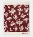 Erdem - Floral jacquard wool-blend blanket