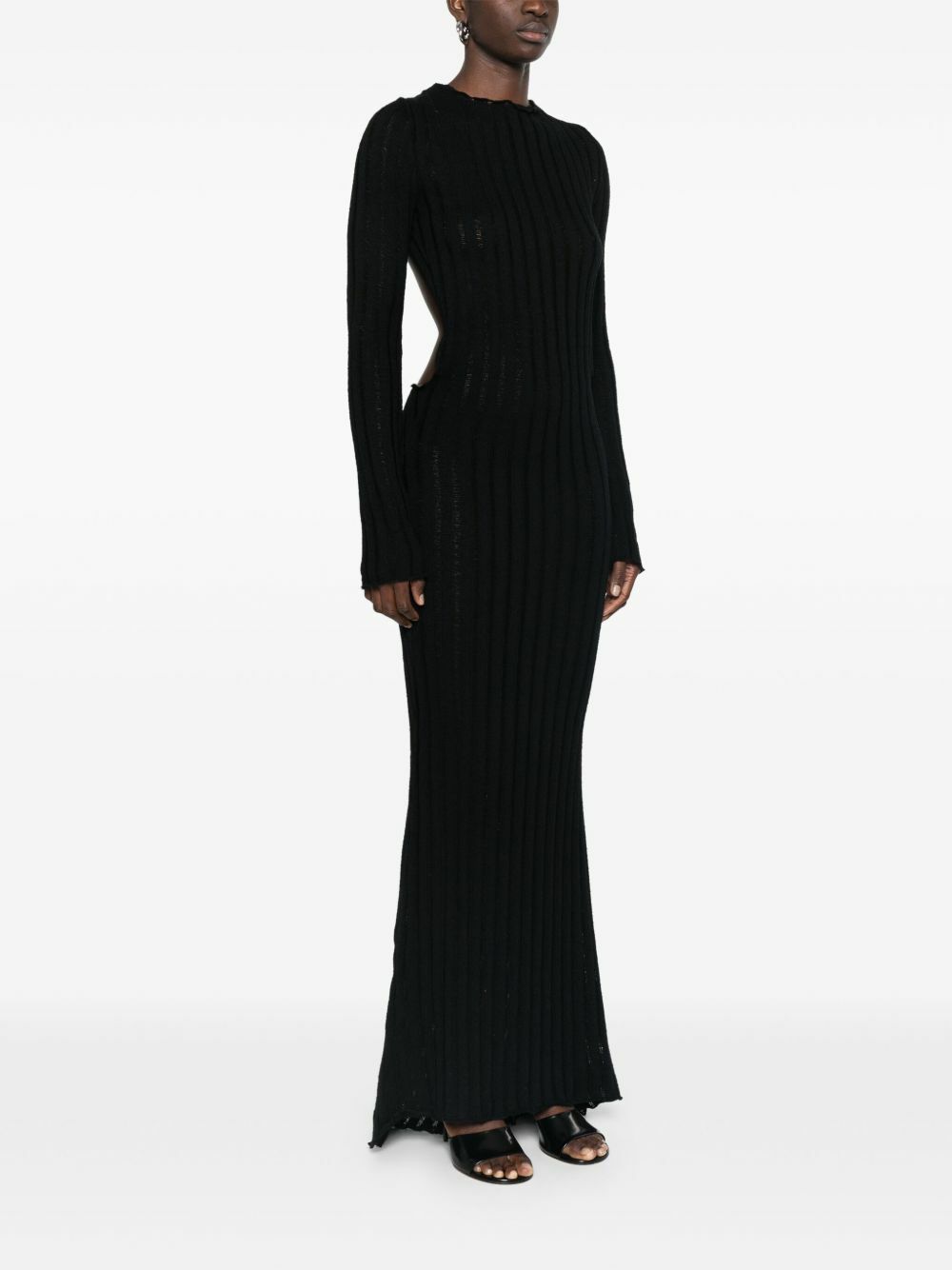 Jade Cropper Open-Back Knitted Maxi Dress