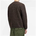 Universal Works Men's Wool Fleece Cardigan - END. Exclusive in Brown