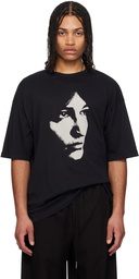 Ann Demeulemeester Black Dieter October's Portrait High-Comfort T-shirt