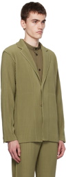 HOMME PLISSÉ ISSEY MIYAKE Khaki Tailored Pleats 1 Blazer