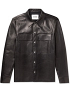 Jil Sander - Leather Shirt Jacket - Black