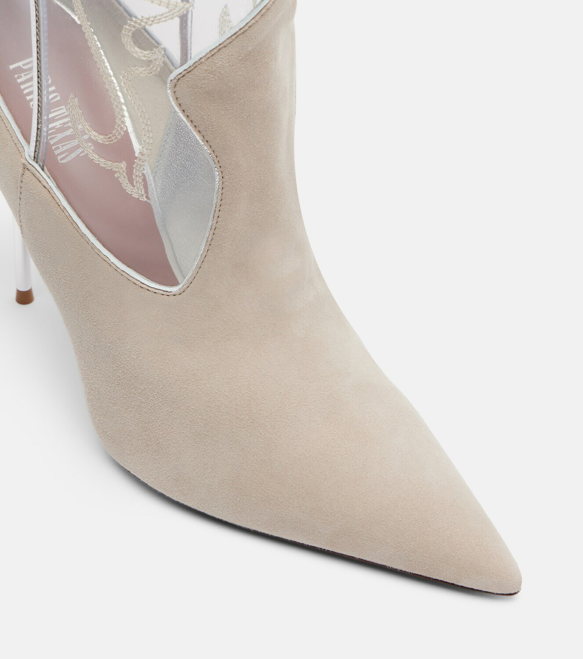Paris Texas Lidia 105 suede and PVC cowboy boots