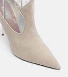 Paris Texas Lidia 105 suede and PVC cowboy boots