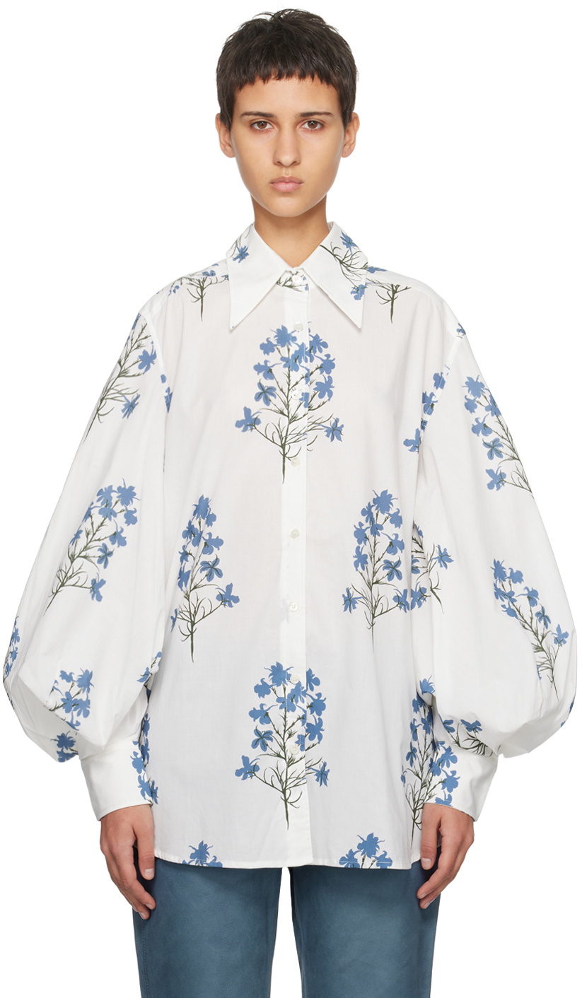 S.S.Daley White Balloon Blouse