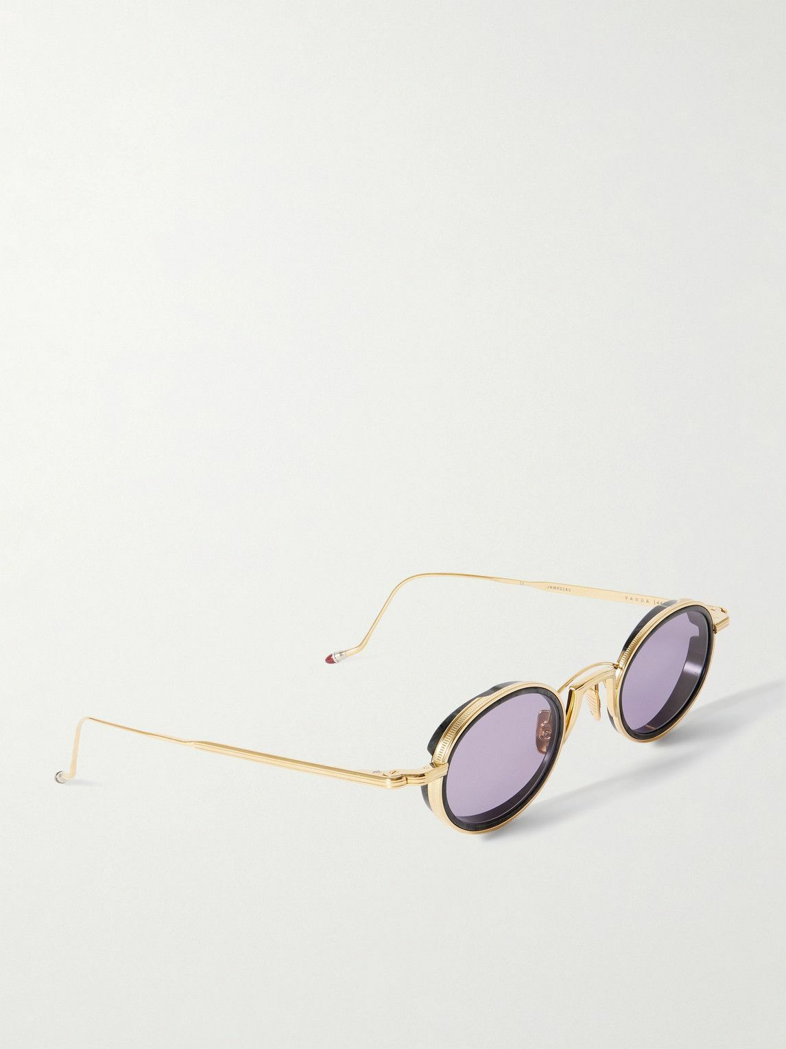 Jacques Marie Mage - Varda Oval-Frame Gold-Tone and Acetate Sunglasses