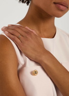Valentino Garavani Crystal-embellished Vlogo Ring Gold