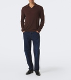 The Row Ripley cashmere polo sweater
