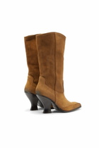 Diesel D-Luffy - Knee-high boots in suede - Boots Womens in Brown