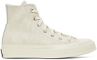 Converse Beige Leather Chuck 70 High Sneakers