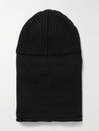 C.P. Company - Shell-Trimmed Ribbed Merino Wool Balaclava