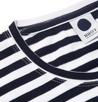 NN07 - Printed Striped Cotton-Jersey T-Shirt - Blue