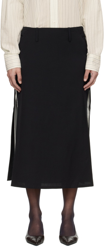 Photo: mfpen Black Tab Midi Skirt