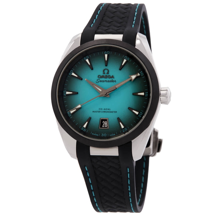 Photo: Omega Seamaster Automatic Chronometer Green Dial Mens Watch 220.32.38.20.03.001