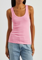 Colorful Standard Ribbed Stretch-cotton Tank Pink