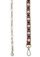 Etro Embellished Leather Chain Belt Brown