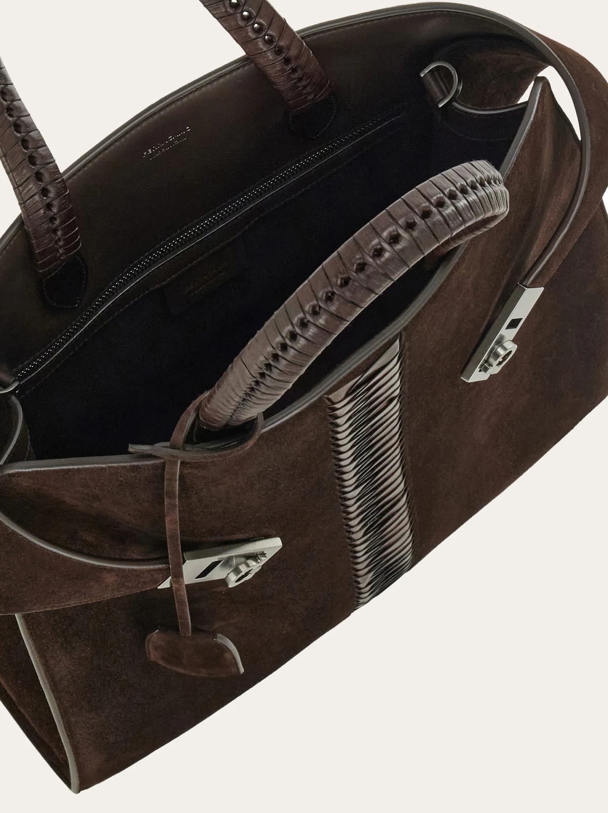 Ferragamo Mens Hug tote bag in Brown