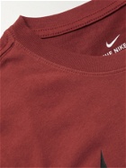 NIKE TRAINING - Logo-Print Dri-FIT T-Shirt - Red