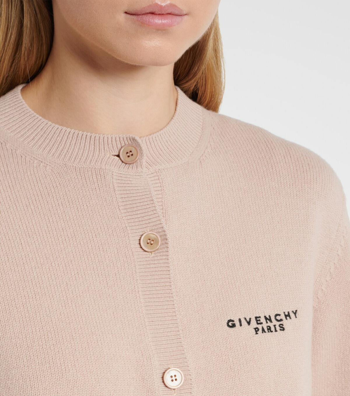 Givenchy Cropped wool and cashmere cardigan