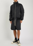 Rick Owens Faun Nylon and Cotton-blend Shorts Black