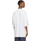 Balenciaga White Languages Medium Fit T-Shirt