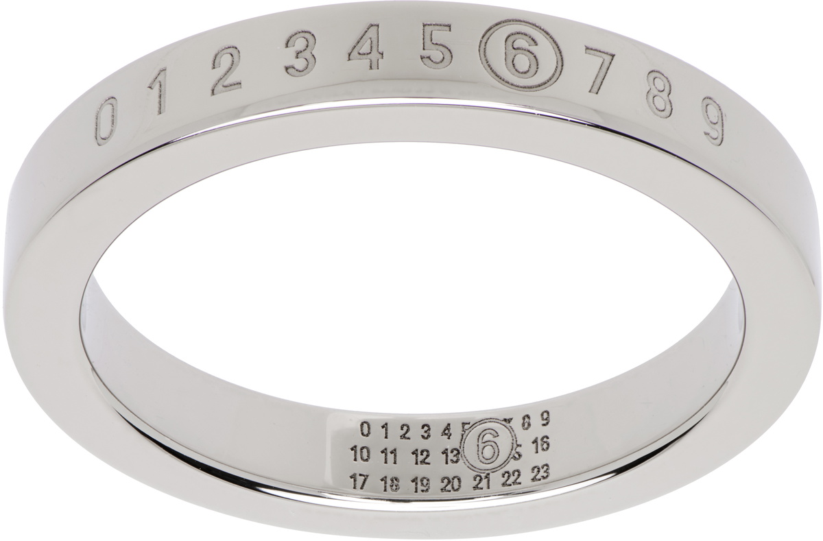 MM6 Maison Margiela Minimal Logo Ring MM6 Maison Margiela