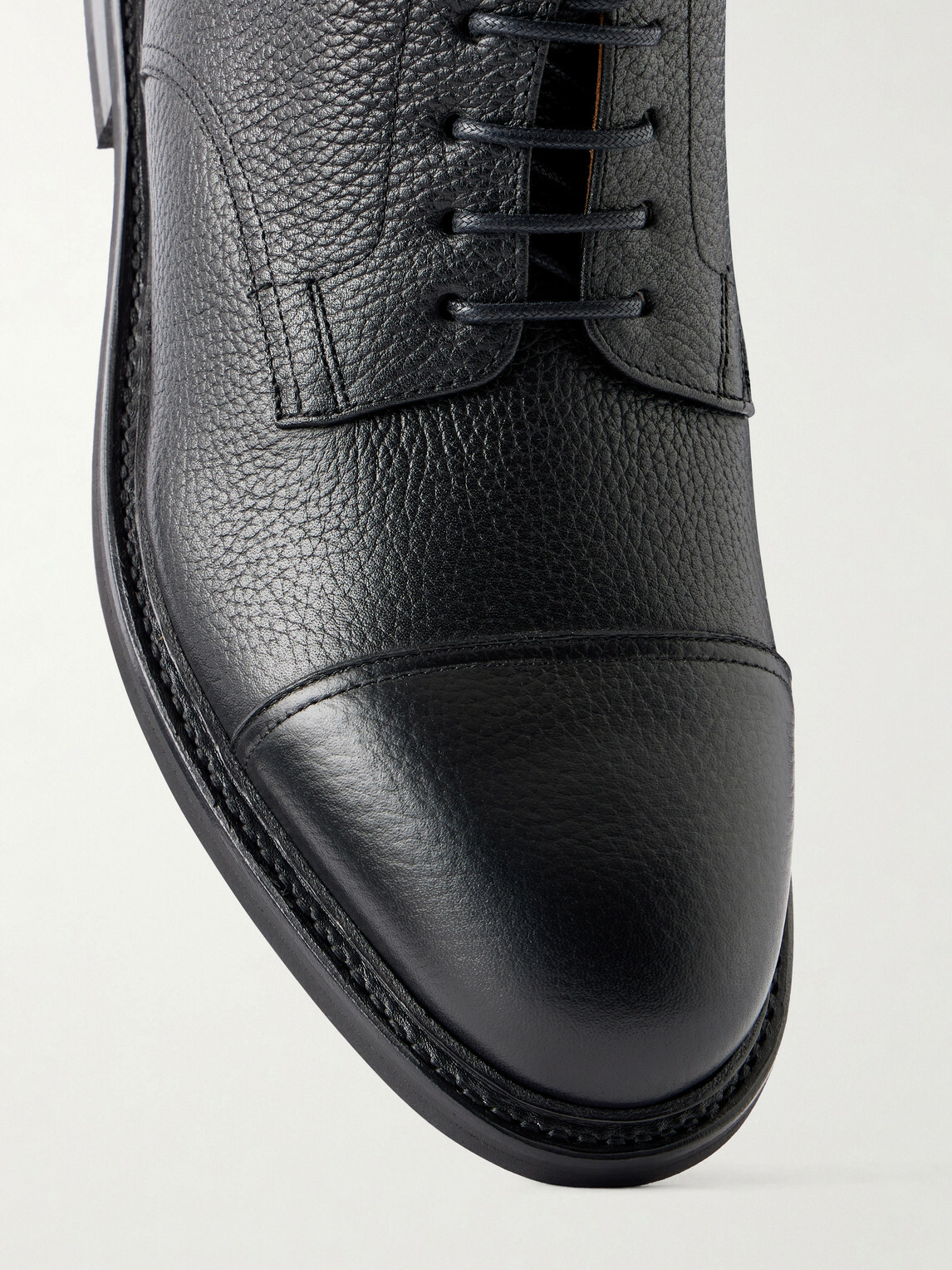 MORJAS - Jumper Leather Lace-Up Boots - Black