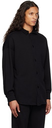 Les Tien Black Button Shirt