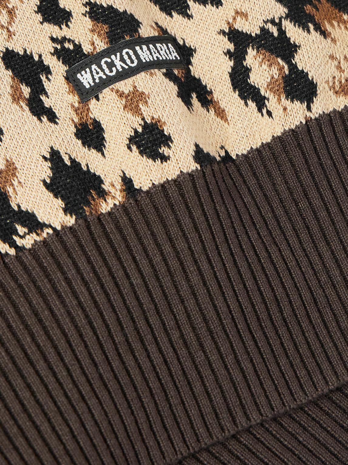 トップス WACKO MARIA COTTON KNIT SWEATER COTTON KNIT CREW NECK SWEATER (TYPE-1)【KHAKI】｜WACKO MARIA