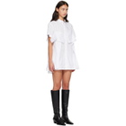 sacai White Poplin Minidress