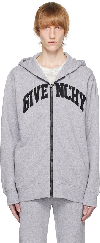 Photo: Givenchy Gray College Hoodie