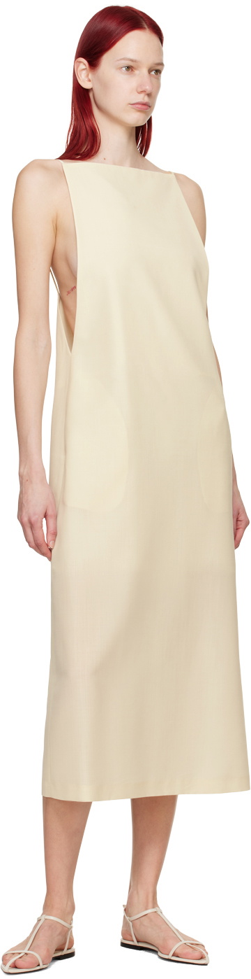 AURALEE Off-White Low Back Maxi Dress