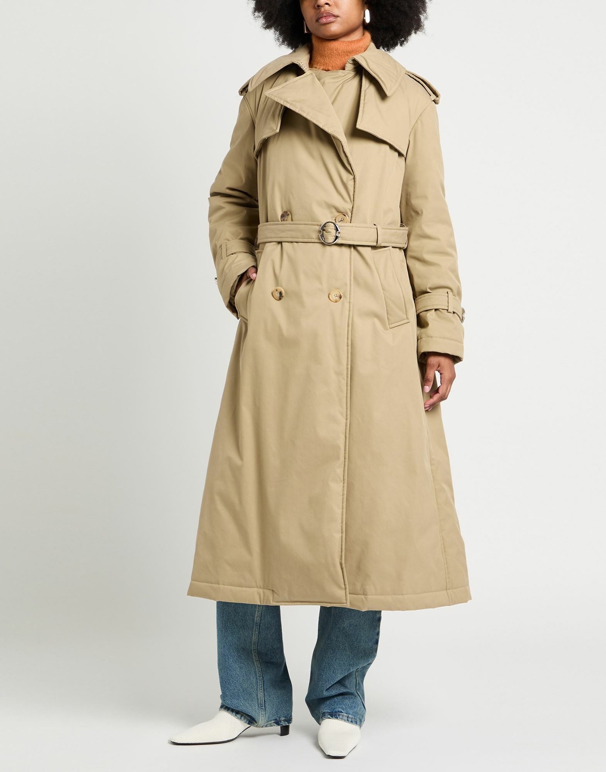 Mcqueen Womens Coat in Beige