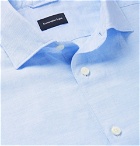 Ermenegildo Zegna - Cotton and Linen-Blend Shirt - Men - Light blue