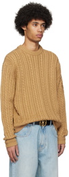 Bally Brown Embroidered Sweater