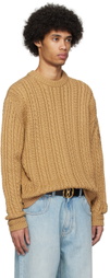 Bally Brown Embroidered Sweater