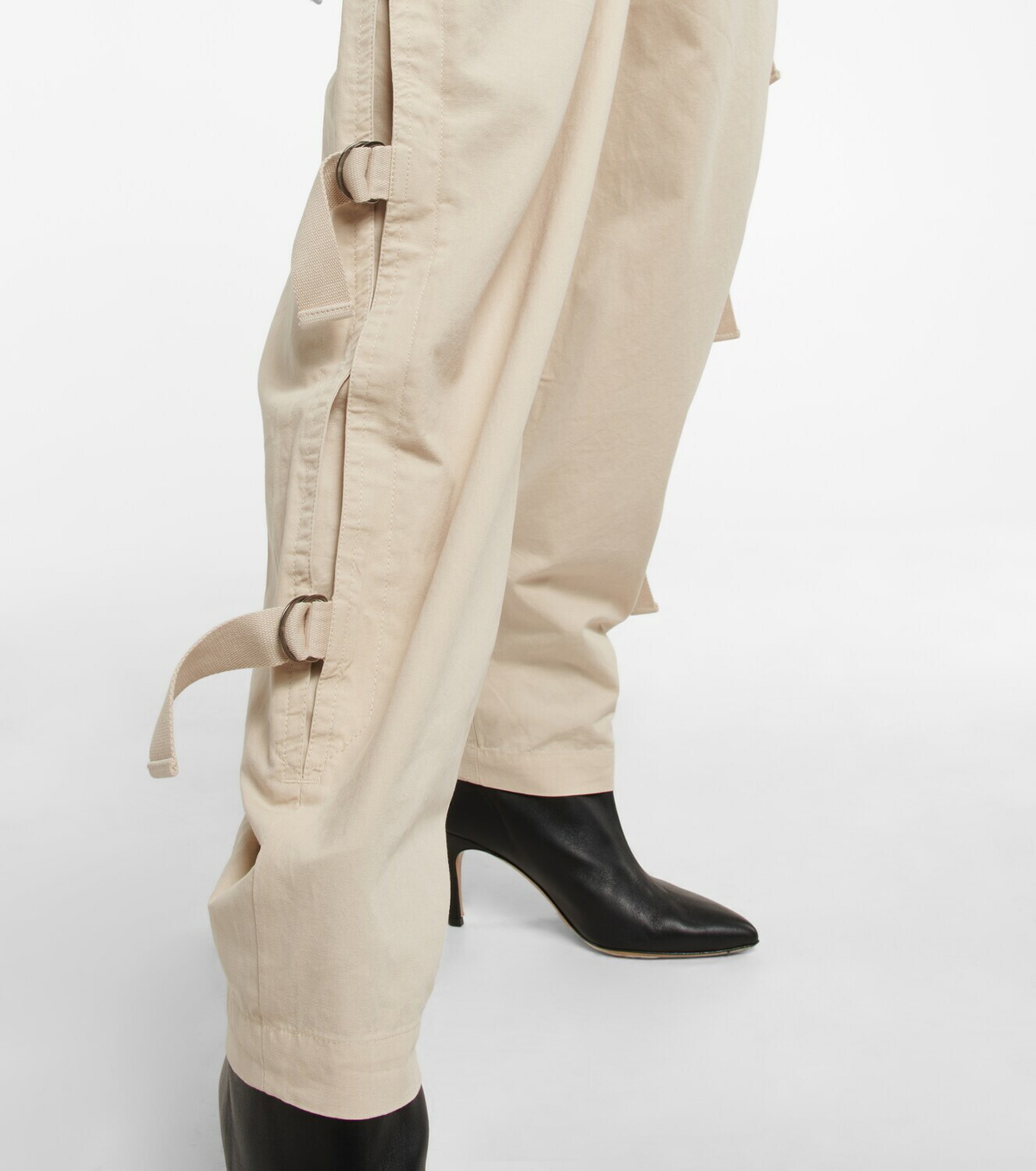 訳あり商品 Keowina Etoile Marant high-rise Isabel pants cotton tapered パンツ