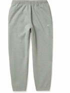 Nike - Tapered Cotton-Blend Jersey Sweatpants - Gray