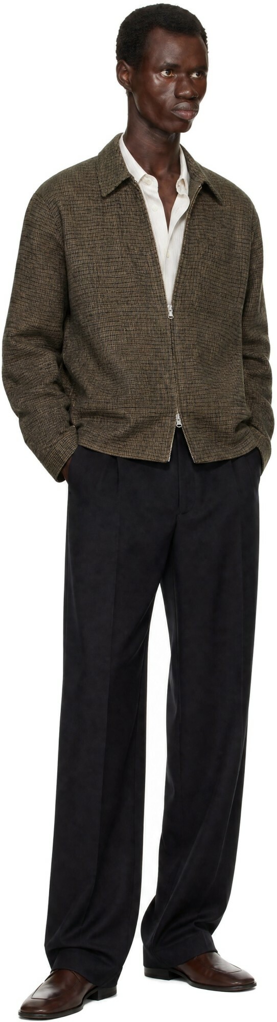 ANOTHER ASPECT Brown Another 1.0 Overshirt