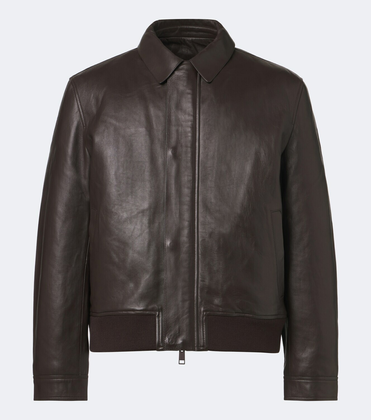 Yves Salomon Leather blouson jacket