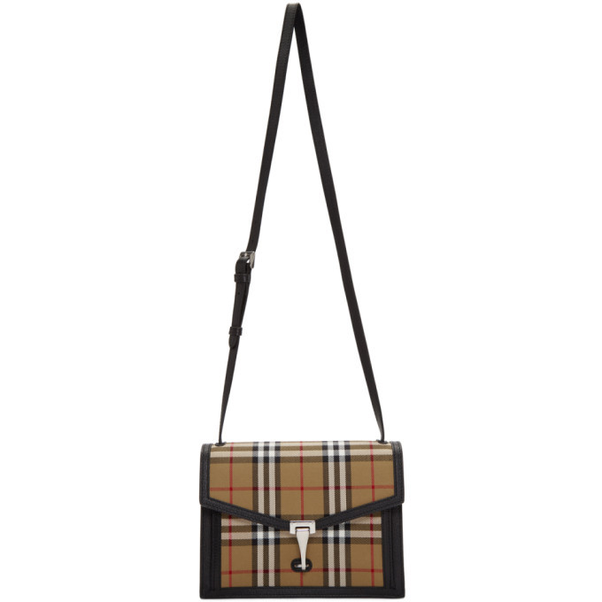 Small macken vintage check crossbody sales bag