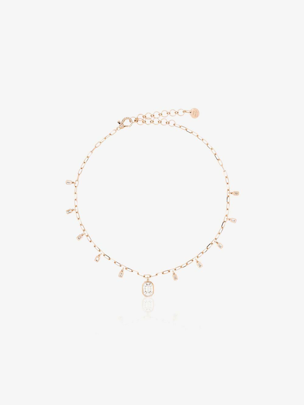 SHAY 18K Rose Gold Diamond Drop Necklace