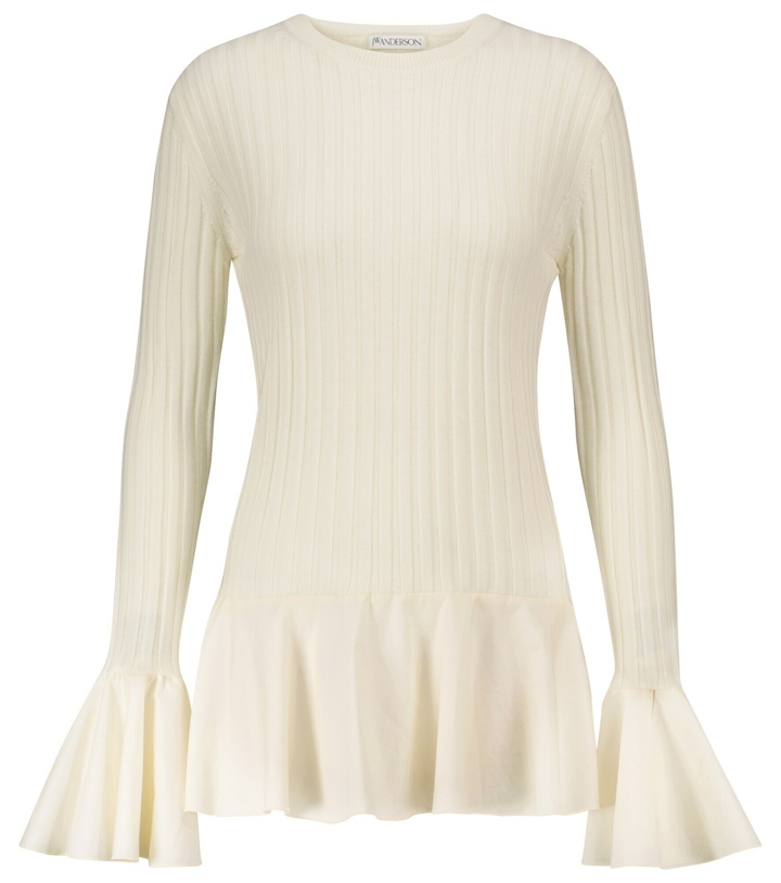 Photo: JW Anderson - Ribbed-knit wool and cotton sweater