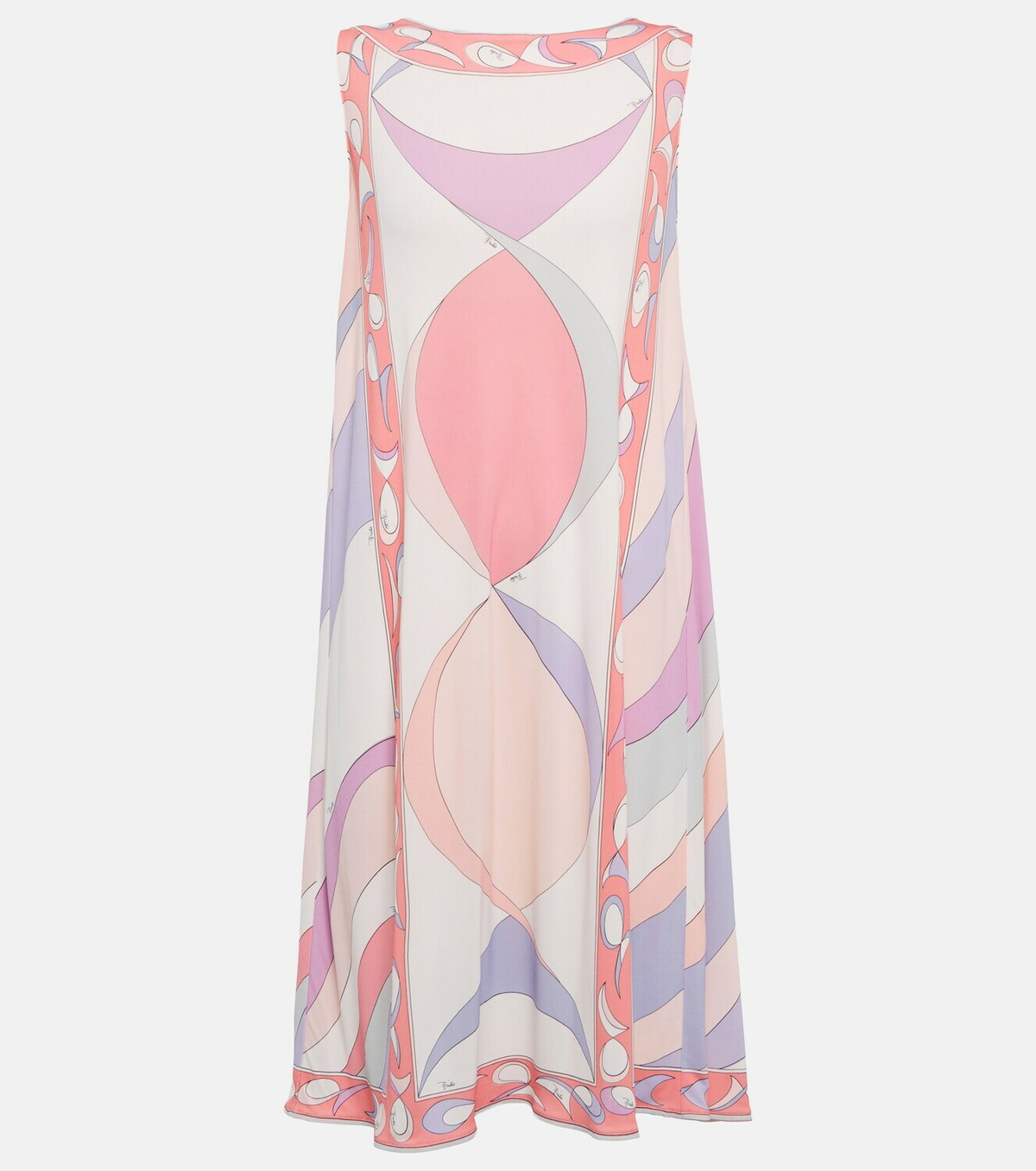 Emilio Pucci Iride-print Mini Dress in White