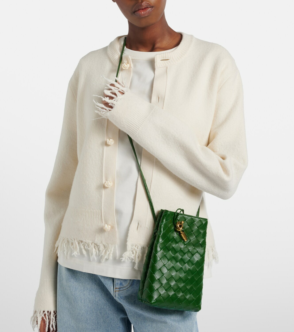 Bottega Veneta Andiamo Mini leather crossbody bag