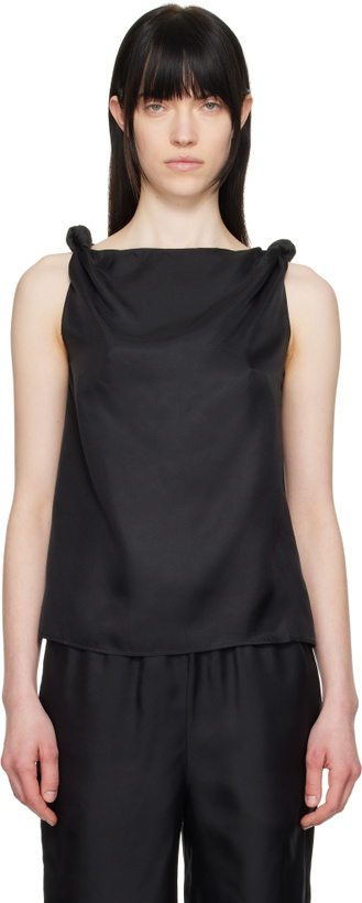 Photo: Loulou Studio Black Remy Tank Top