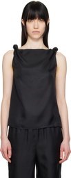 Loulou Studio Black Remy Tank Top