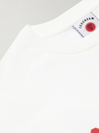 ICECREAM - Logo-Flocked Cotton-Jersey T-Shirt - White